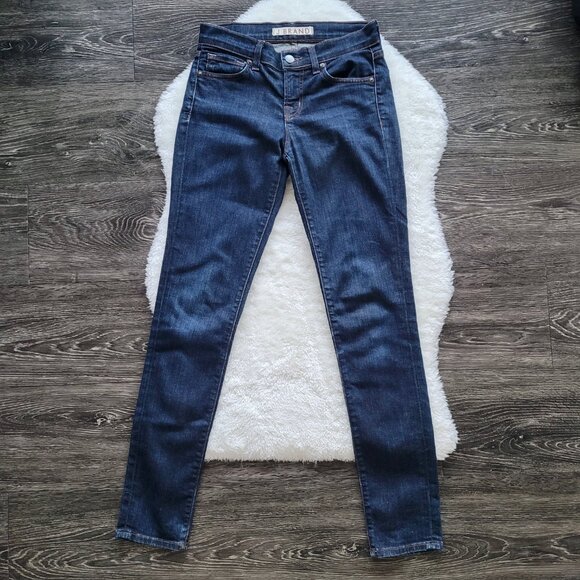 J Brand Skinny Leg Mid Rise Jeans in Pure Wash Size 24 - Picture 6 of 11